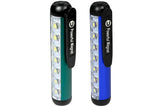 Walking/flashlight compact with magnetic clip display