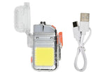 Briquet électrique rechargeable + COB LED