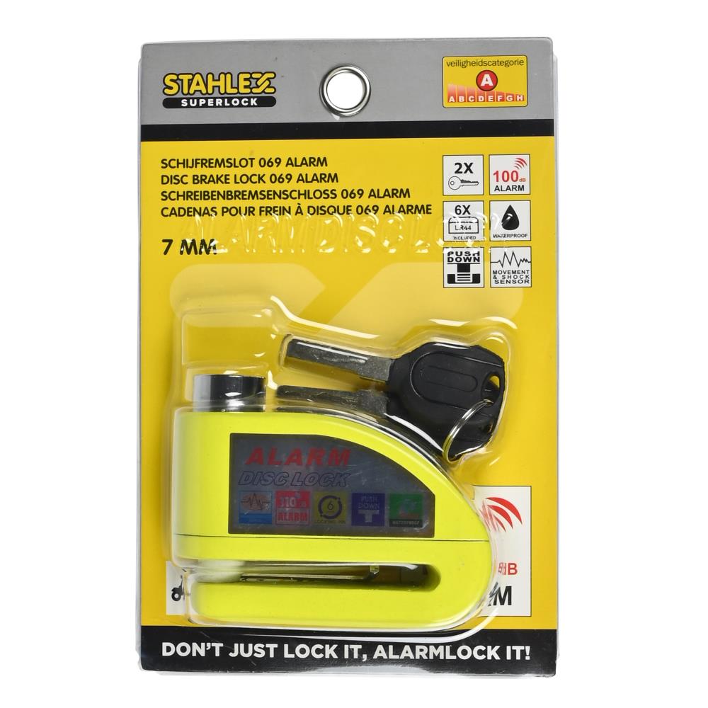 Disc brake lock alarm 7.0 mm
