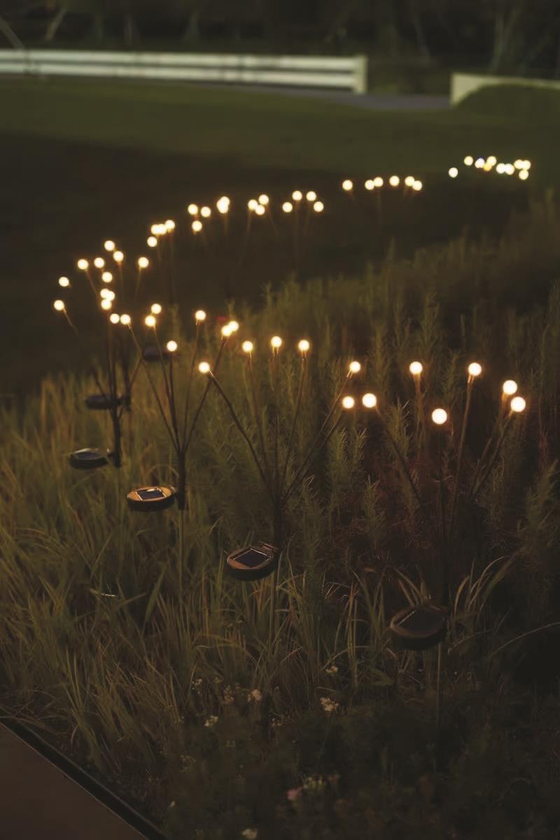 Garden light solar 6 sphere flex
