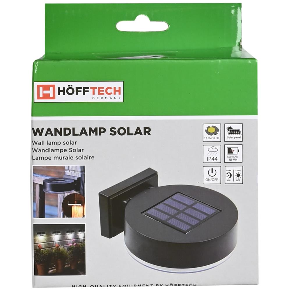 Wall lamp solar round