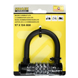 U combination lock 670 97 x 104 mm