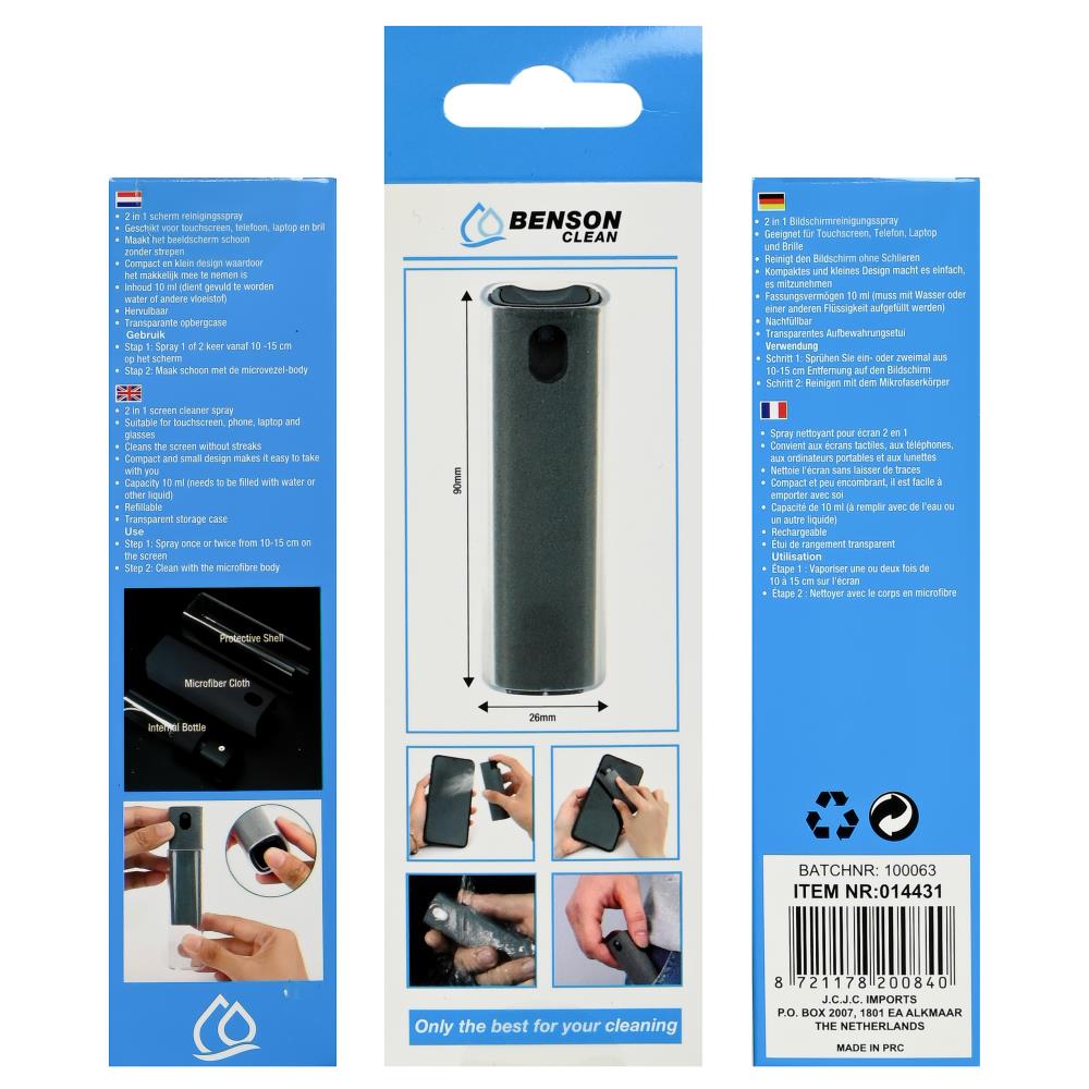 Set de nettoyage d'écran compact 2 en 1 display