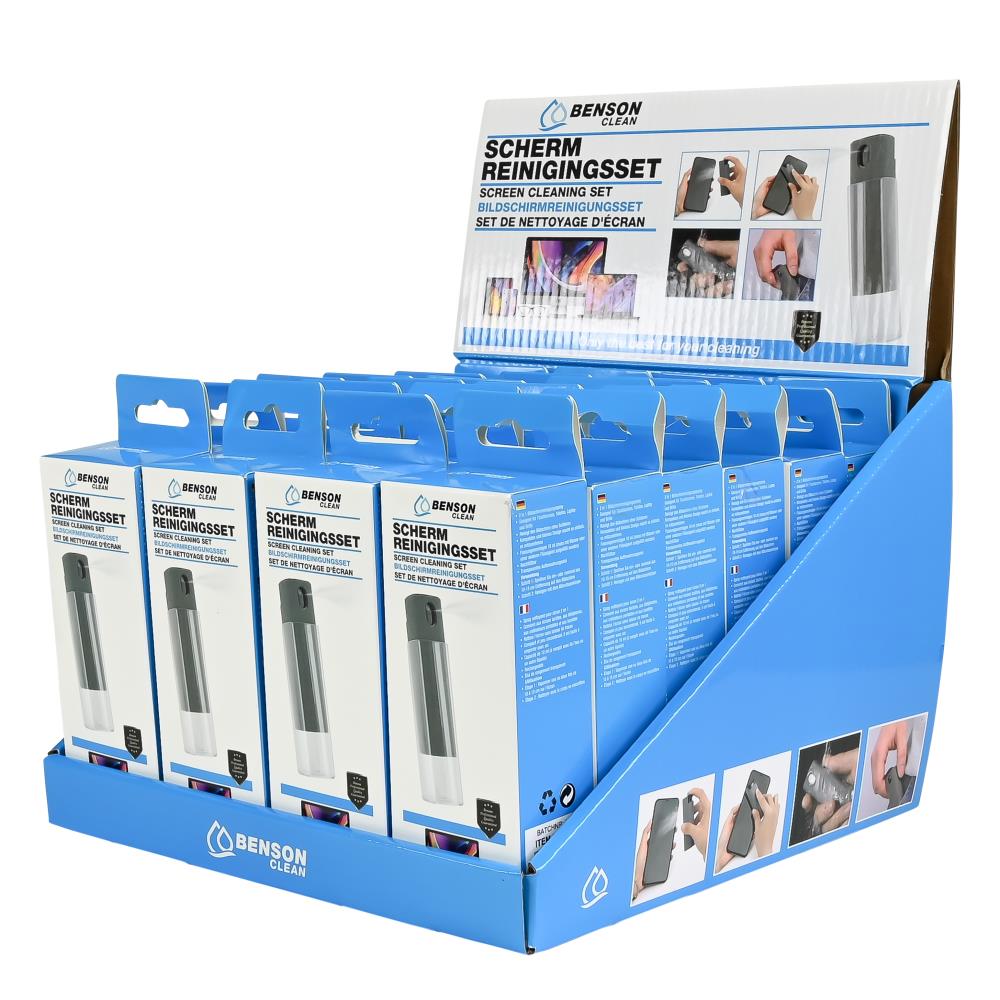 Set de nettoyage d'écran compact 2 en 1 display