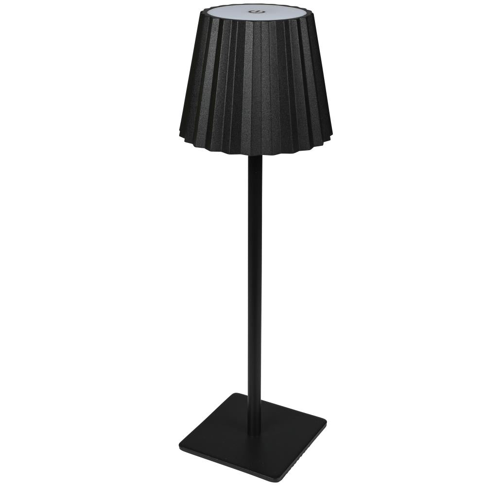 LED table lamp rechargeable alu de luxe 38 cm