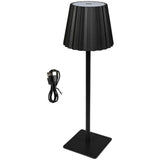 Lampe de table LED rechargeable alu de luxe 38 cm