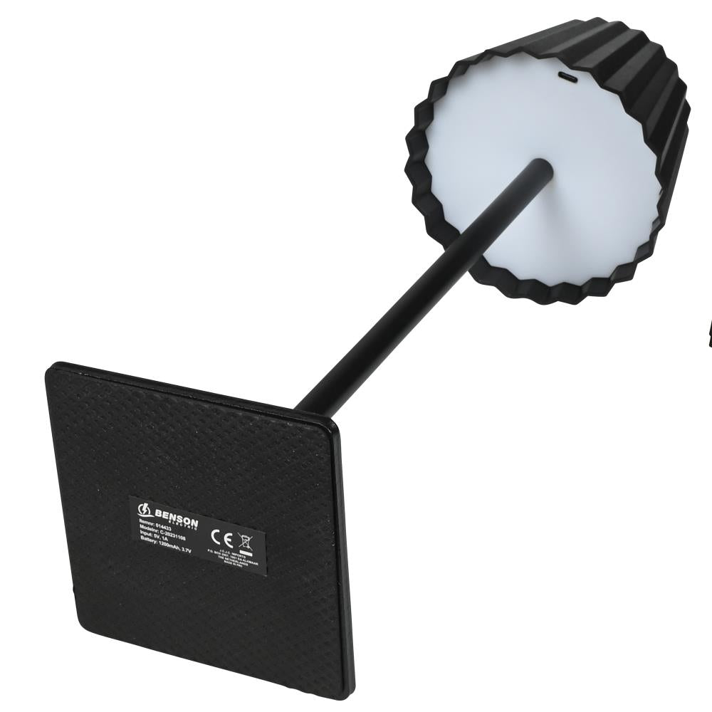 Lampe de table LED rechargeable alu de luxe 38 cm