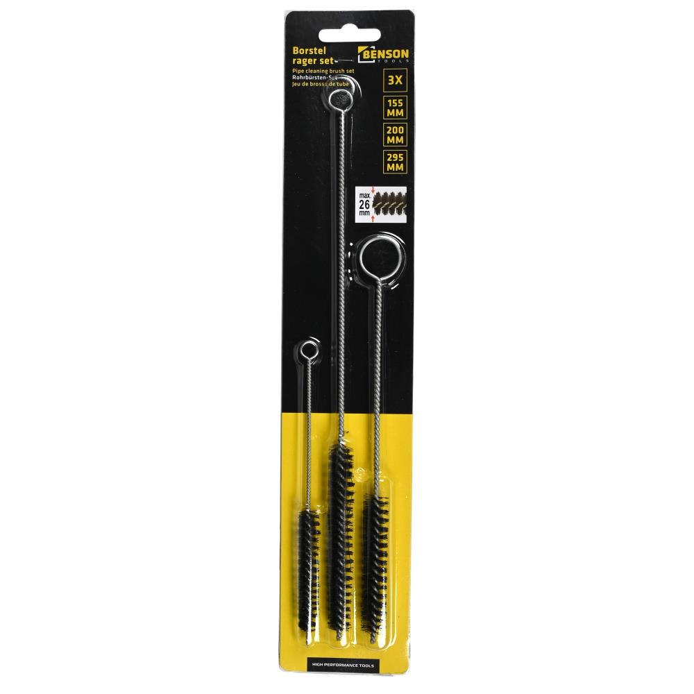 Pipe cleaning brush set 155/295/200 mm 3 pcs