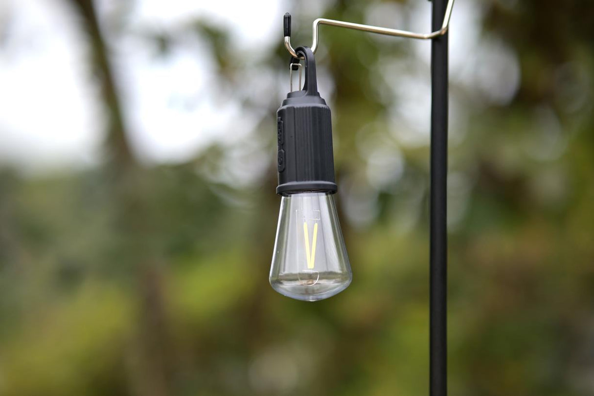 Campinglamp met karabijnhaak oplaadbaar