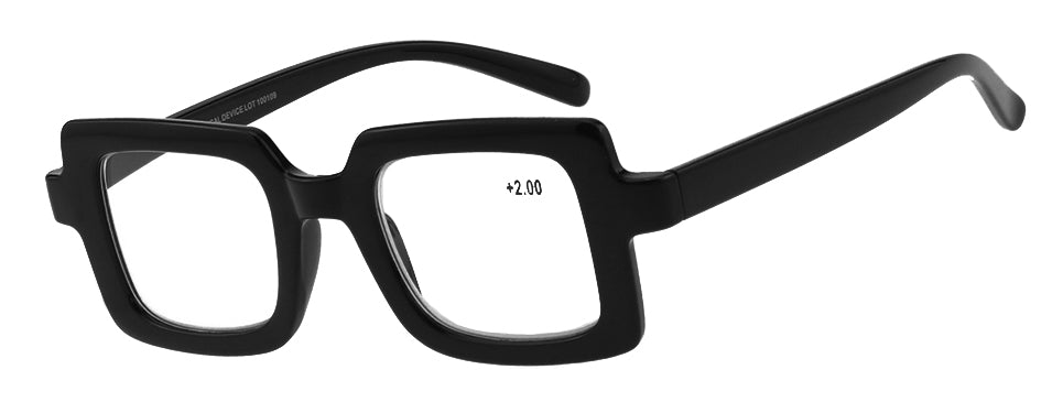 Lesebrille Amsterdam schwarz + gray display