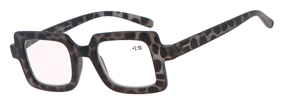 Lunettes de lecture Amsterdam marron + gris foncé display