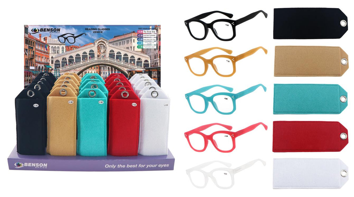 Lesebrille Venetië mix display