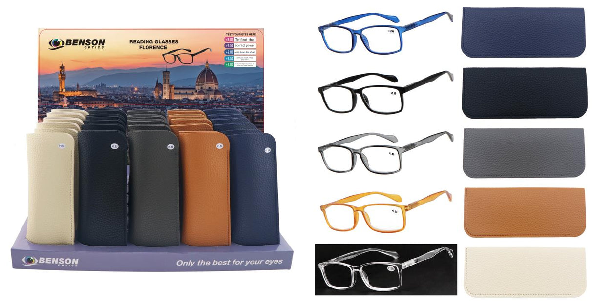 lesbrille Florence mix display