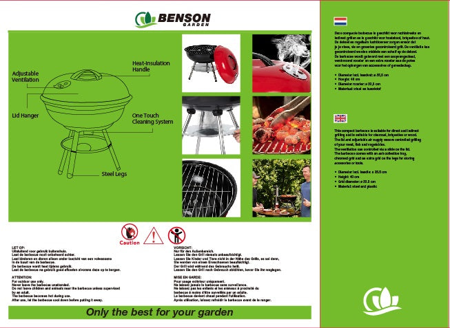 BBQ bol klein ø 35 x 40 cm