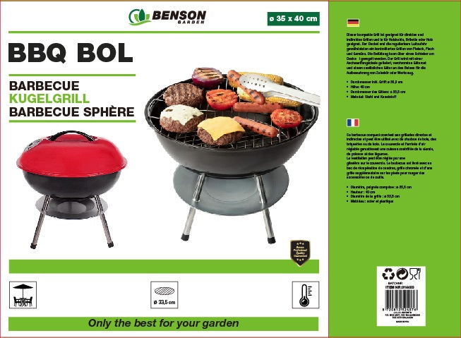 BBQ bol klein ø 35 x 40 cm