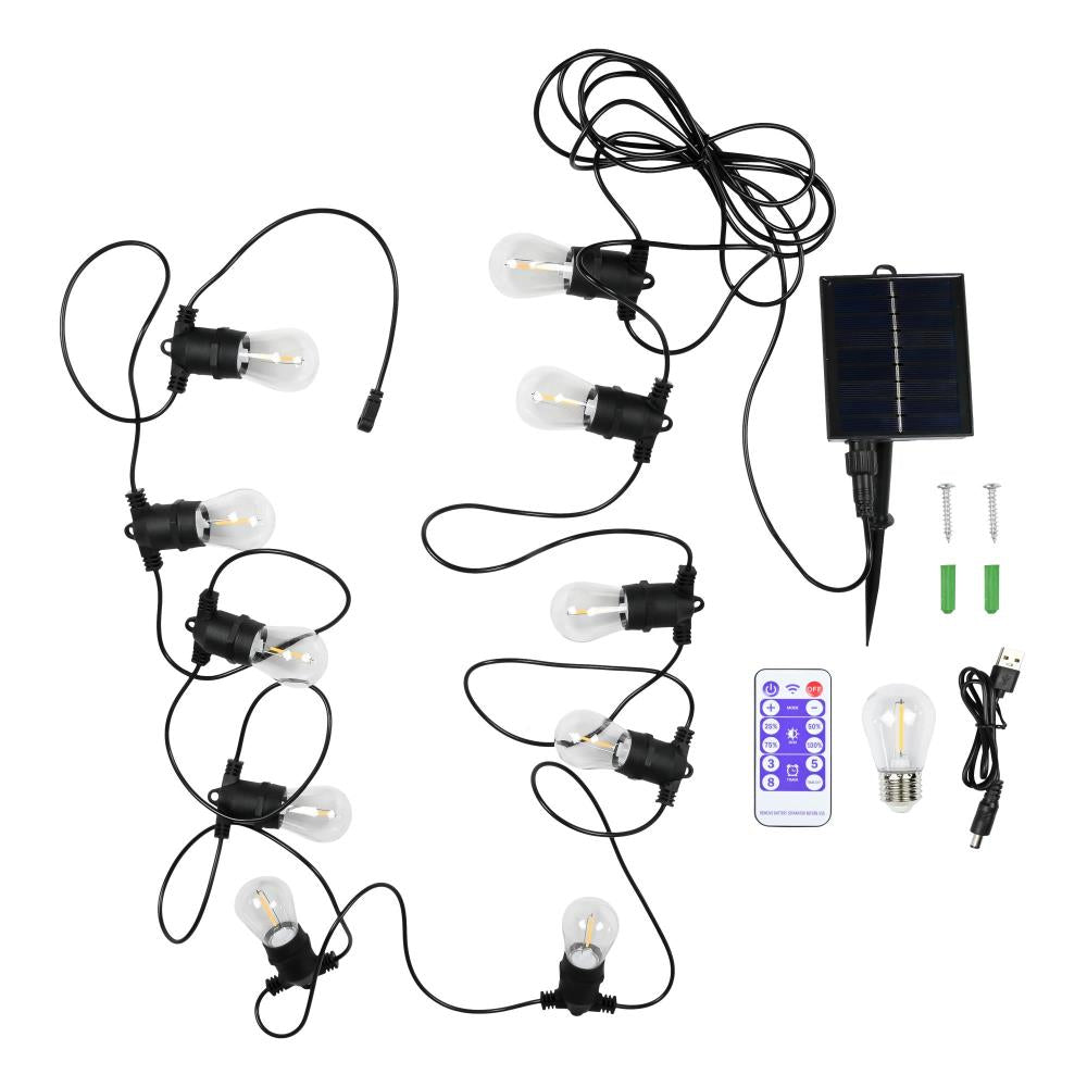 LED lichtsnoer 8 mtr solar IP44 10 dlg