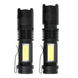 Taschenlampe COB wiederaufladbar 2-tlg