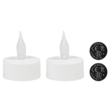 LED bougie chauffe-plat effet de flamme 2 pcs