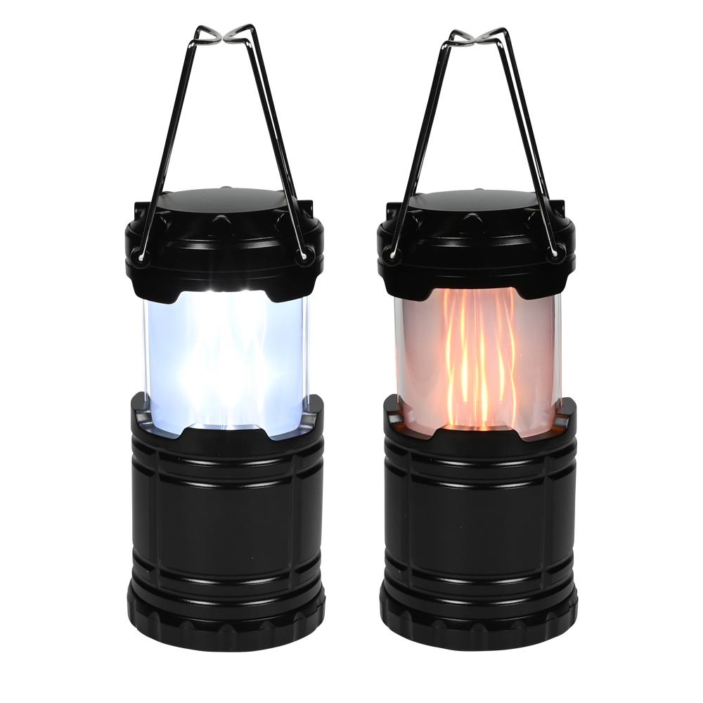 Lampe de camping flame effect 2-in-1 