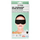 Gel eye mask with heat and cold therapy