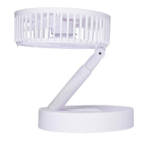 Fan foldable and rechargeable white