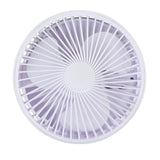 Fan foldable and rechargeable white