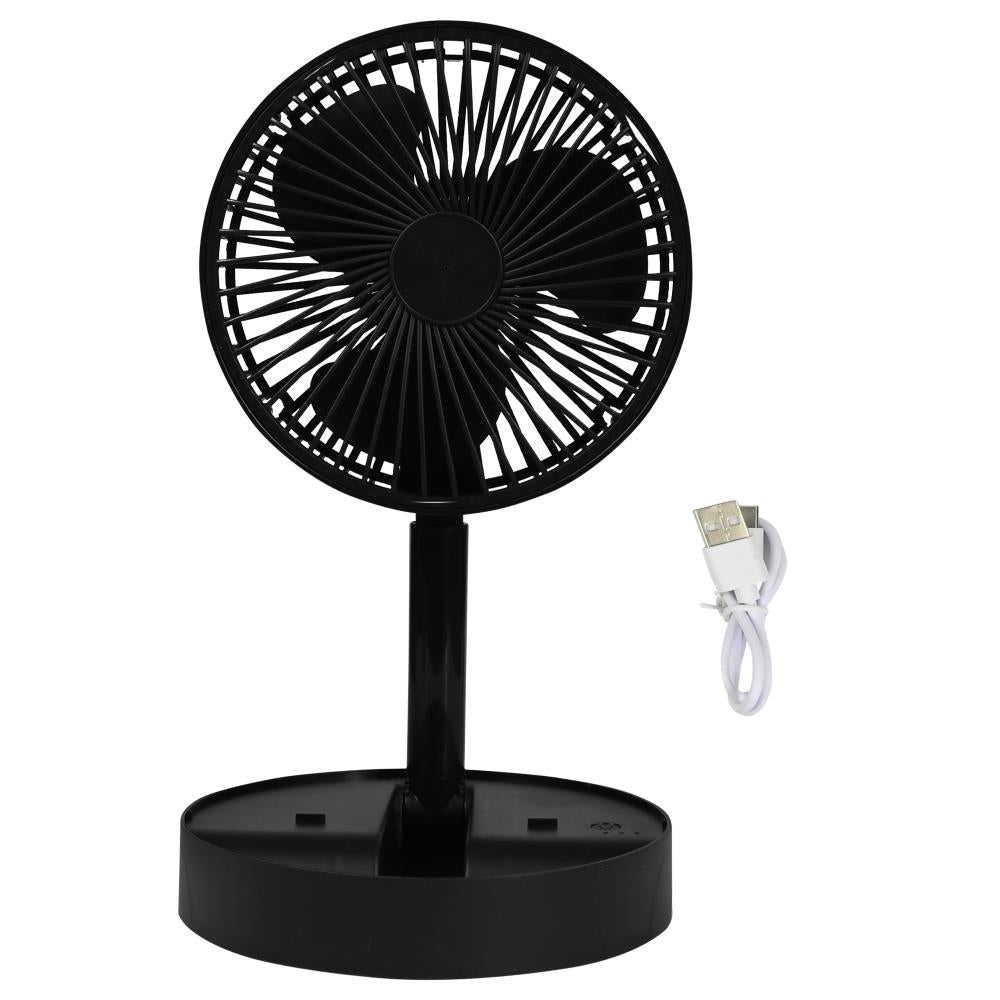Ventilator faltbar und wiederaufladbar schwarz