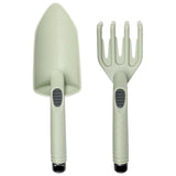 Tuingereedschap set 2 dlg kunststof groen