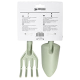 Tuingereedschap set 2 dlg kunststof groen