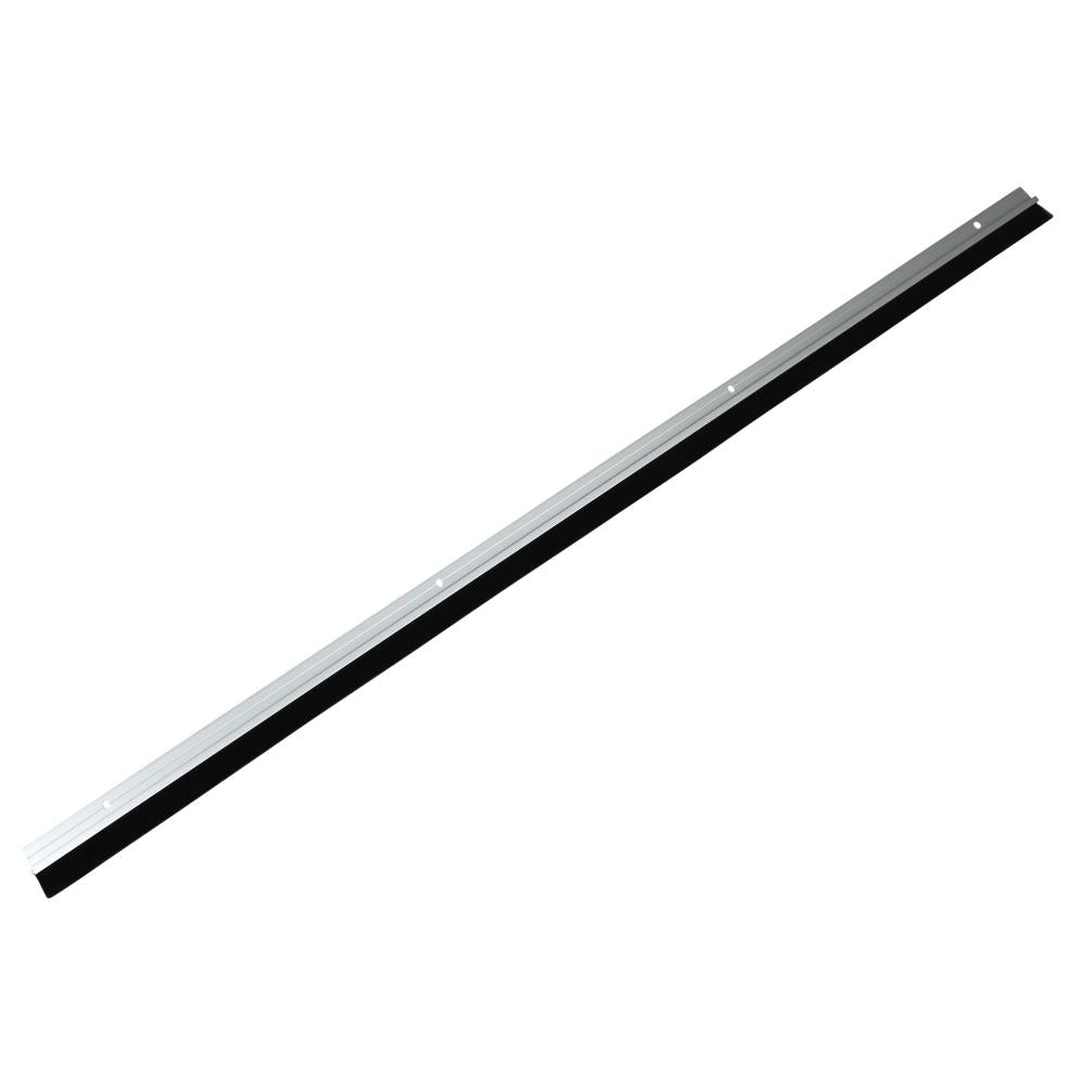 Draught strip brush 100 cm aluminium silver