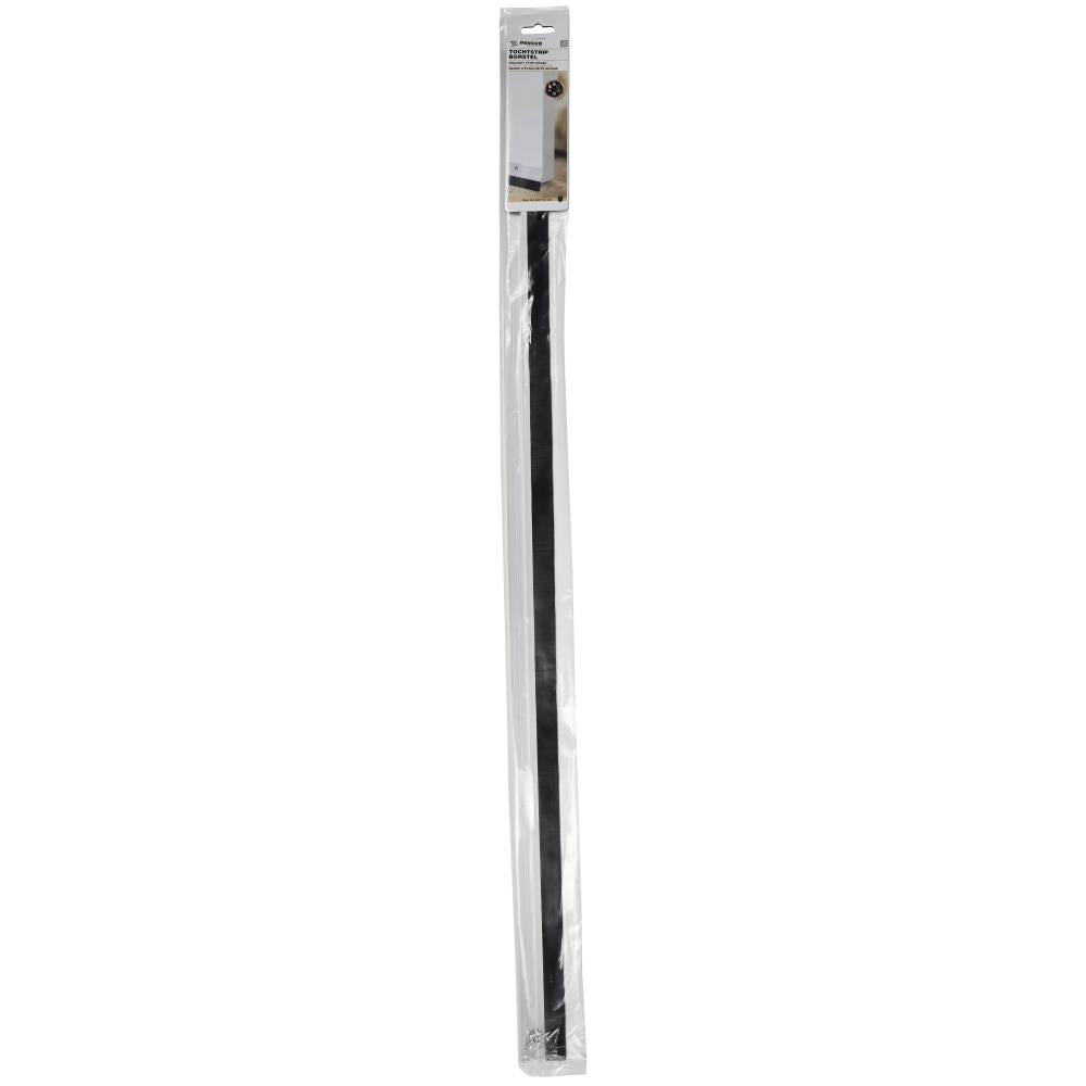 Tochtstrip borstel 100 cm aluminium zilver