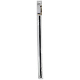 Tochtstrip borstel 100 cm aluminium zilver