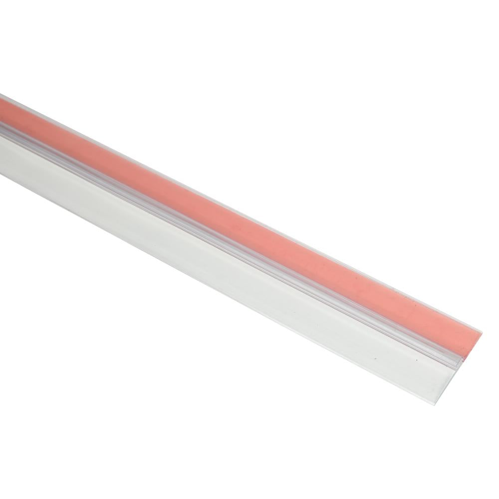 Tochtstrip rubber 100 cm transparant