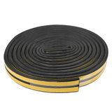 Draught strip D-profile 2 x 3 m black
