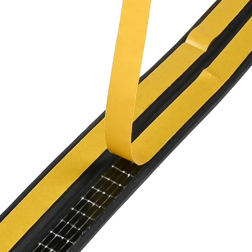 Draught strip E-profile 2 x 3 m black