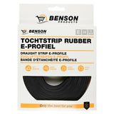 Draught strip E-profile 2 x 3 m black