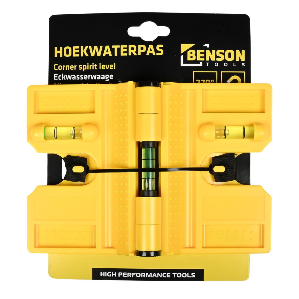 Corner spirit level adjustable magnetic
