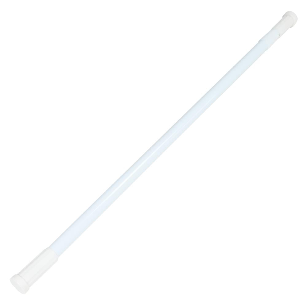Douchegordijnstang 77,5 - 135 cm wit