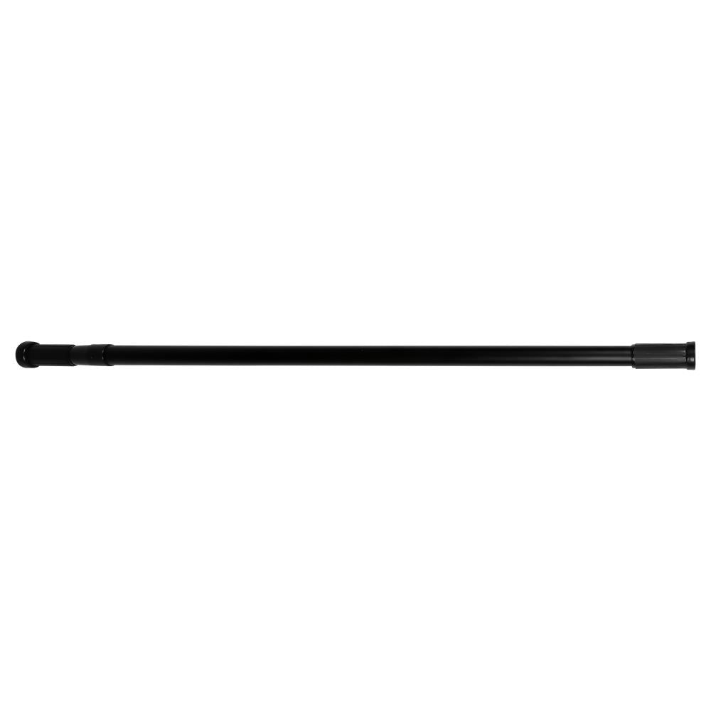 Douchegordijnstang 77,5 - 135 cm zwart