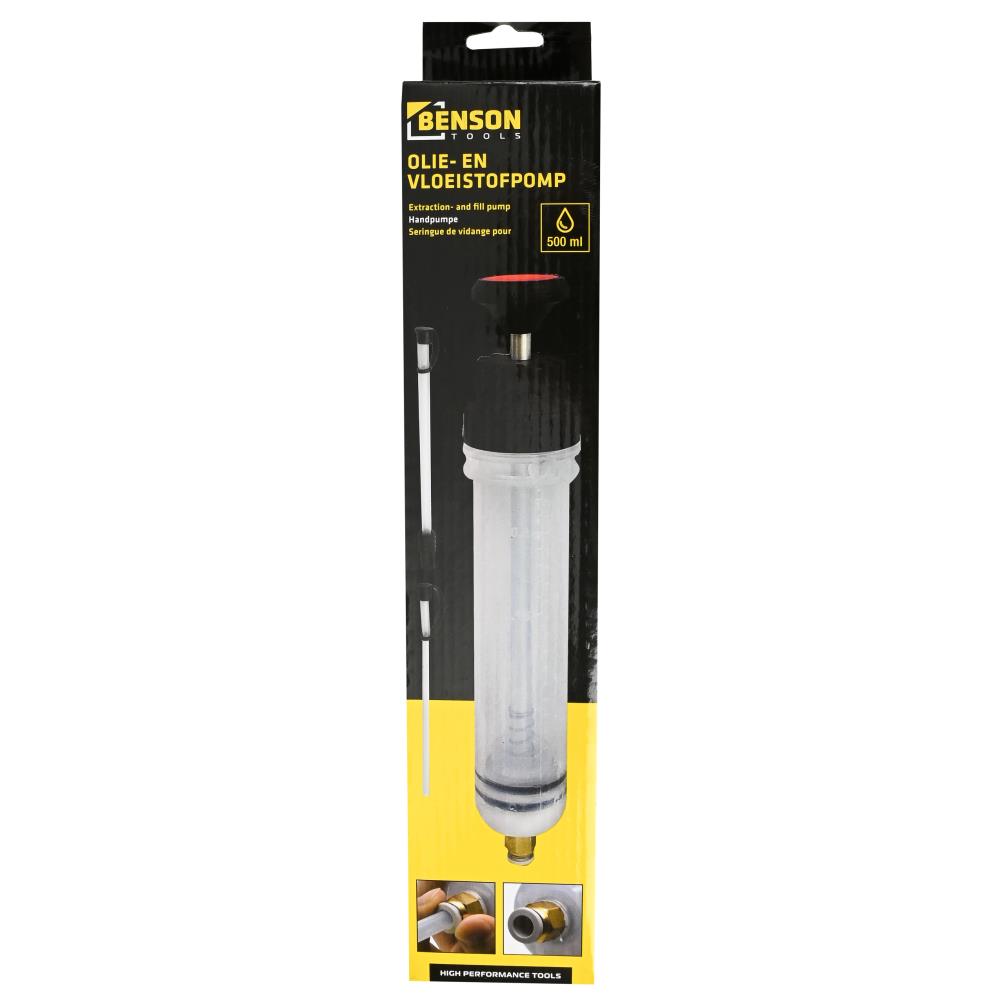 Extraction- and fill pump for fluid and oil 500 ml