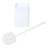 Brosse wc + support carré blanc