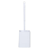 Brosse wc + support carré blanc