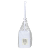 Brosse wc + support carré blanc