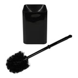 Toilet brush + holder black square