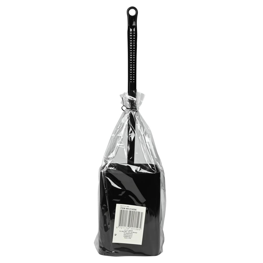 Toilet brush + holder black square