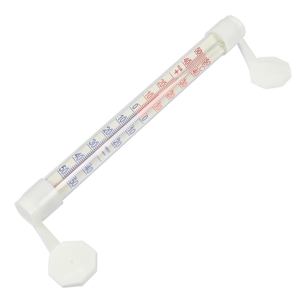 Thermomètre extérieur avec ventouse blanc 21 cm