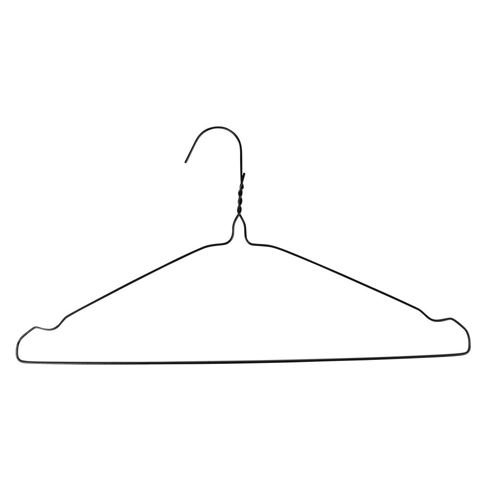 Clothes hangers metal 10 pcs black