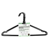 Clothes hangers metal 10 pcs black