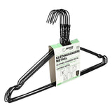 Clothes hangers metal 10 pcs black