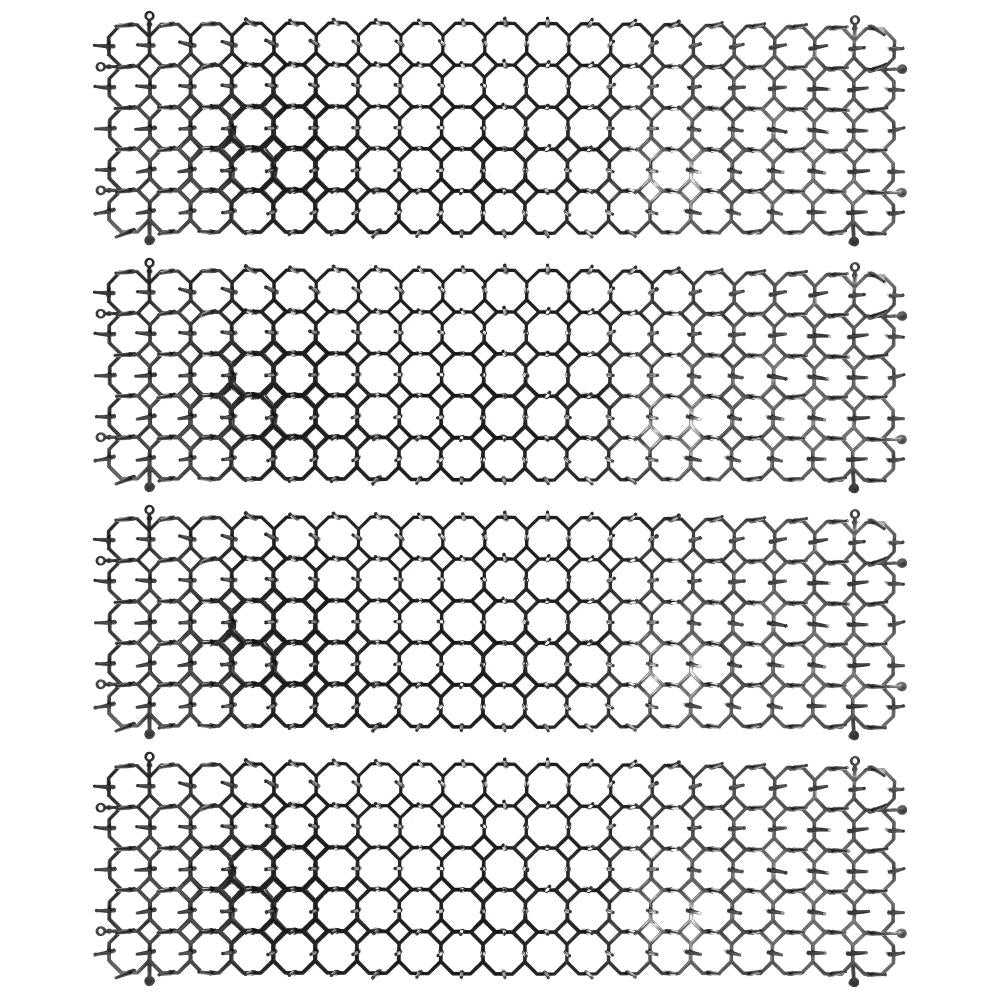 Cat repellent mats 47,5x13x2,7 cm 4 pcs